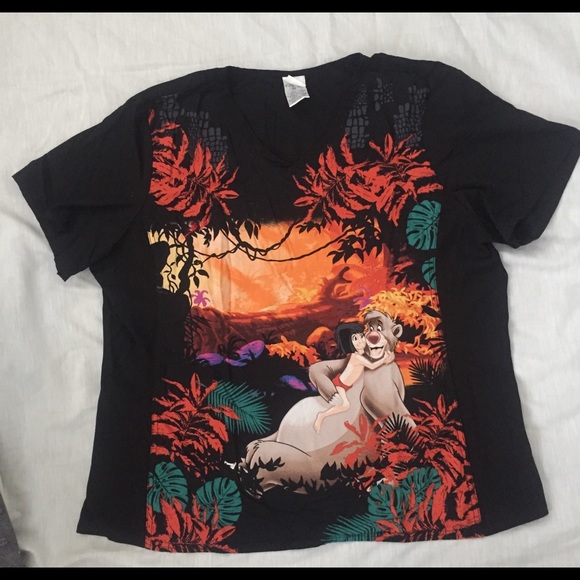 Disney Jungle Book V Neck Scrub Top XL